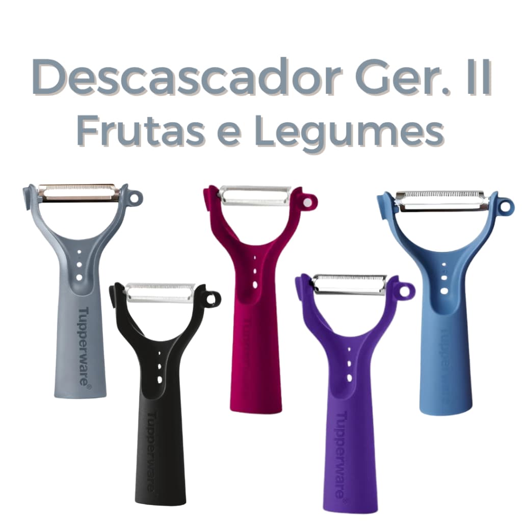 Descascador de Frutas e Legumes 6 em 1 Tupperware Original Geração 2 tapaué tupervare tupoer