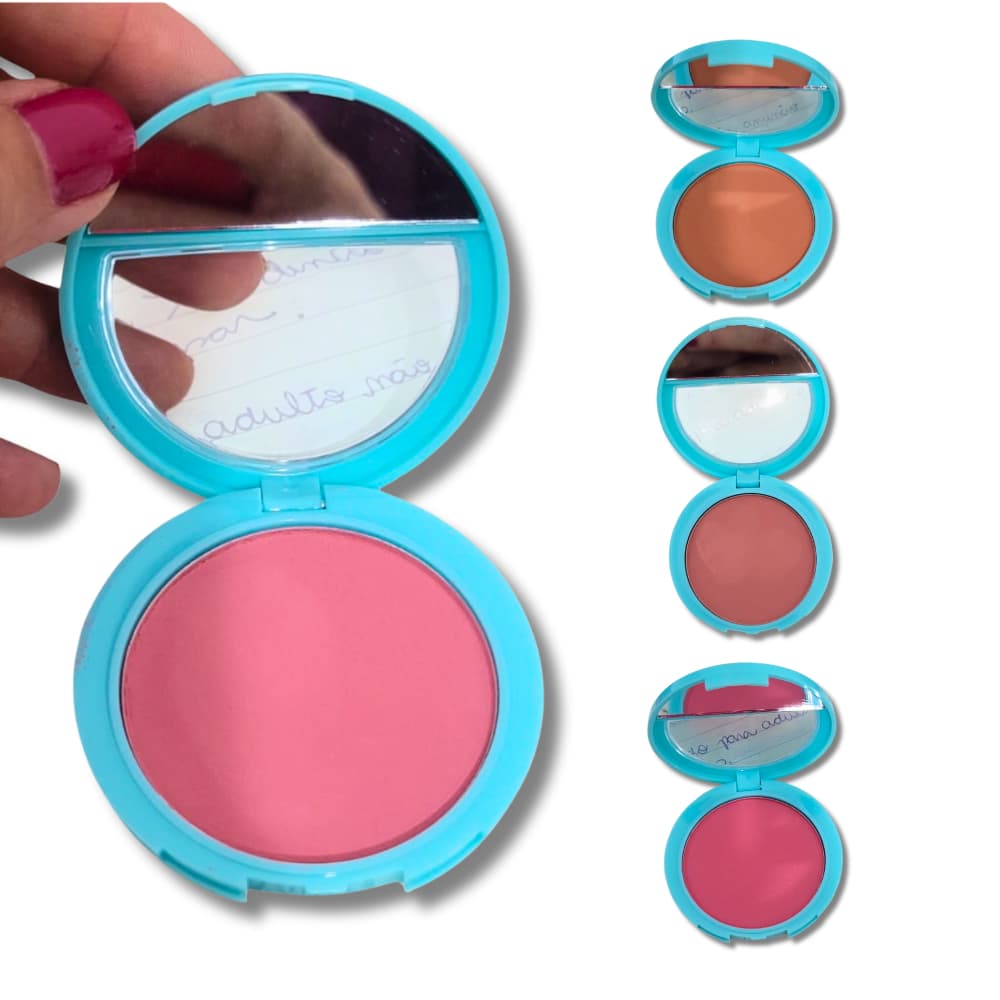 Blush Soft Compacto Aveludado Alta Durabilidade Miamake Kit com 4 ou com 1 unidade.