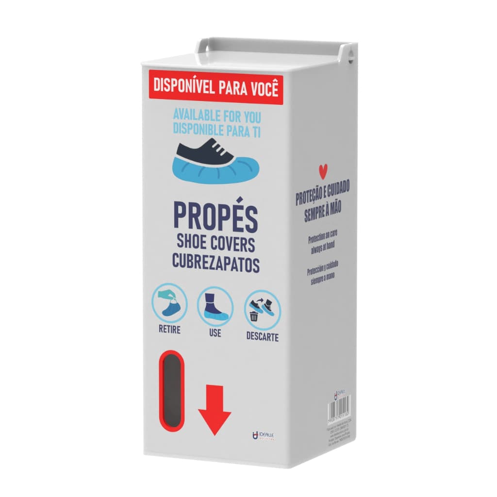 Dispenser EPI's Propés Descartáveis Grande  - Idealle Acrilicos