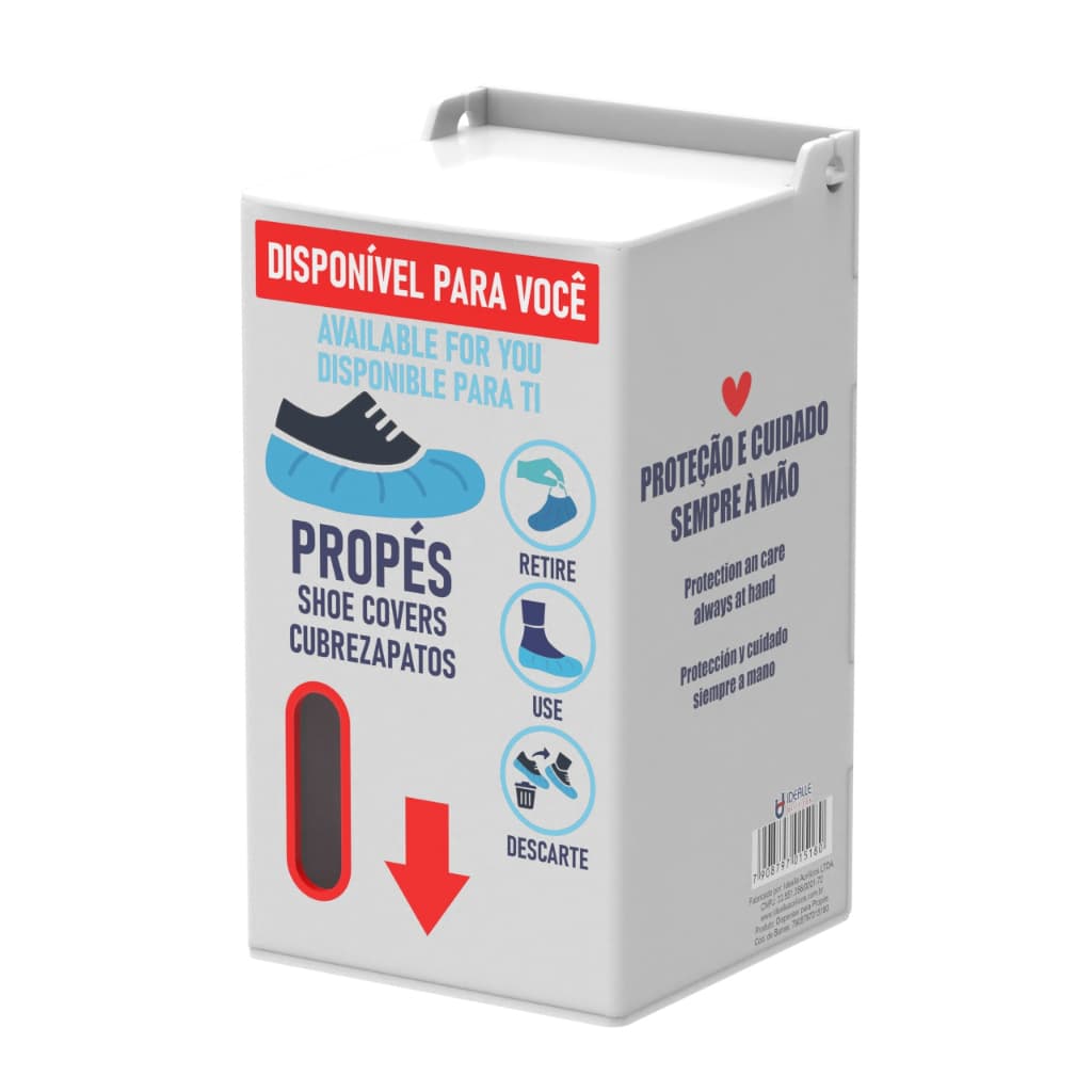 Dispenser EPI's Industrial Propés Descartáveis - Pequeno  - Idealle Acrilicos