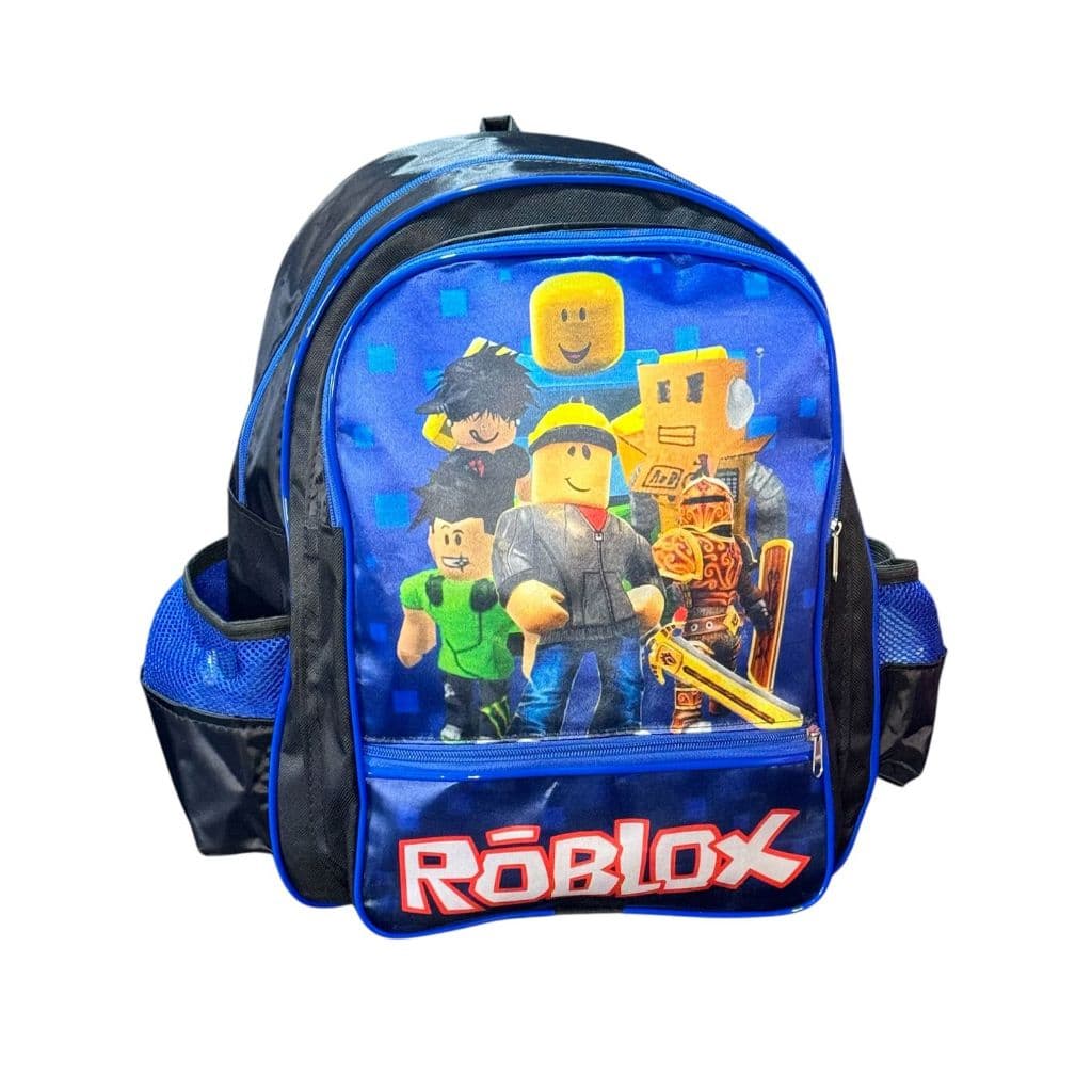 Mochila infantil Roblox games costa menino cor preta tamanho grande envio rápido