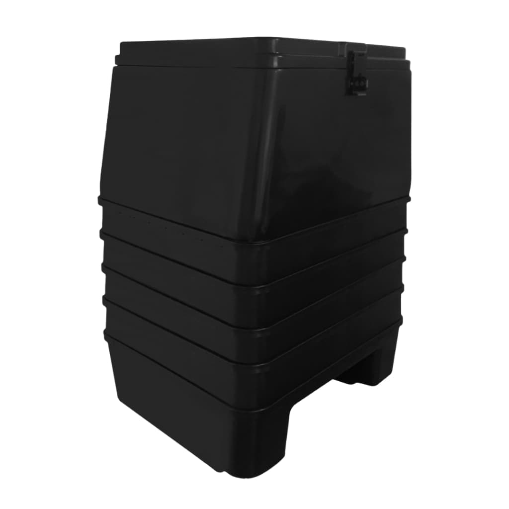 Baú 162 Litros Motofrete Motoboy Carga Entrega Liso Preto Mn3