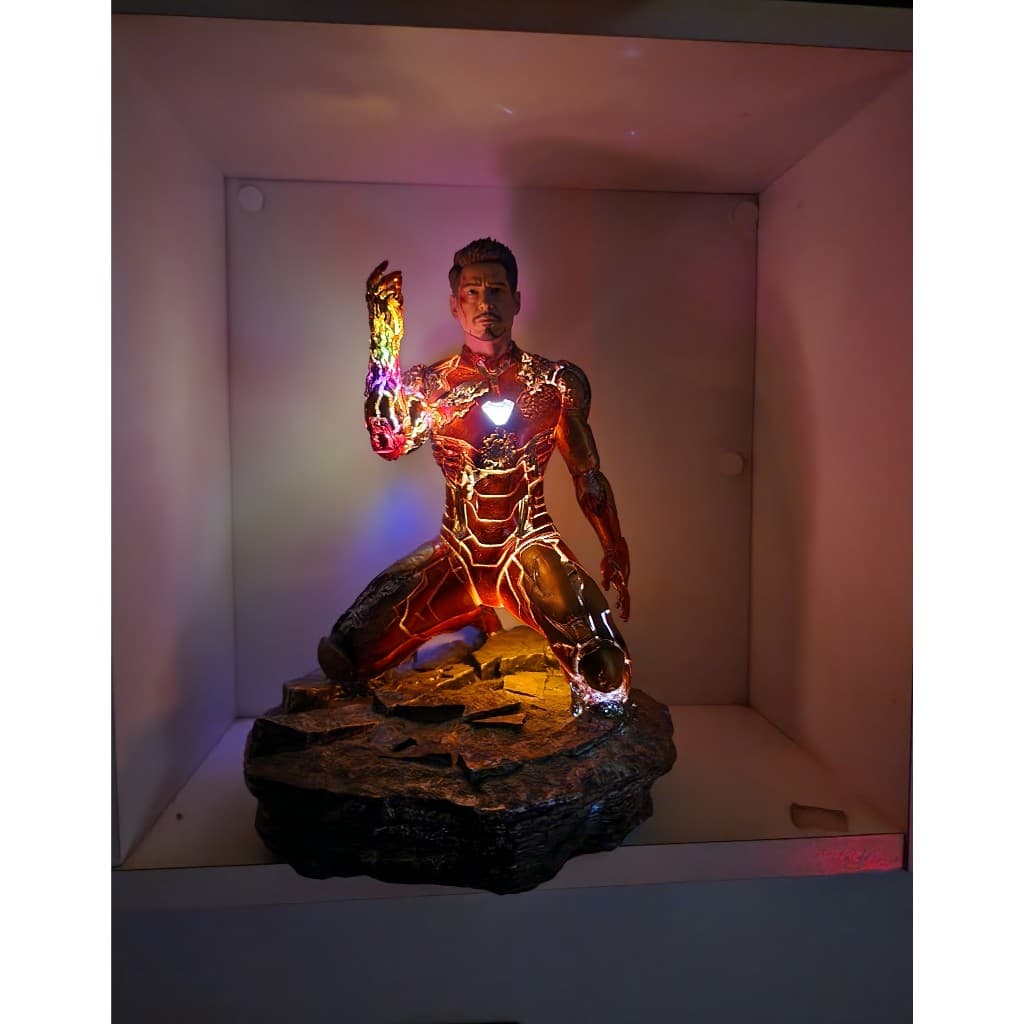 Estatua Homem De Ferro Iron Man com Led: Vingadores Ultimato Marvel escala 1/6