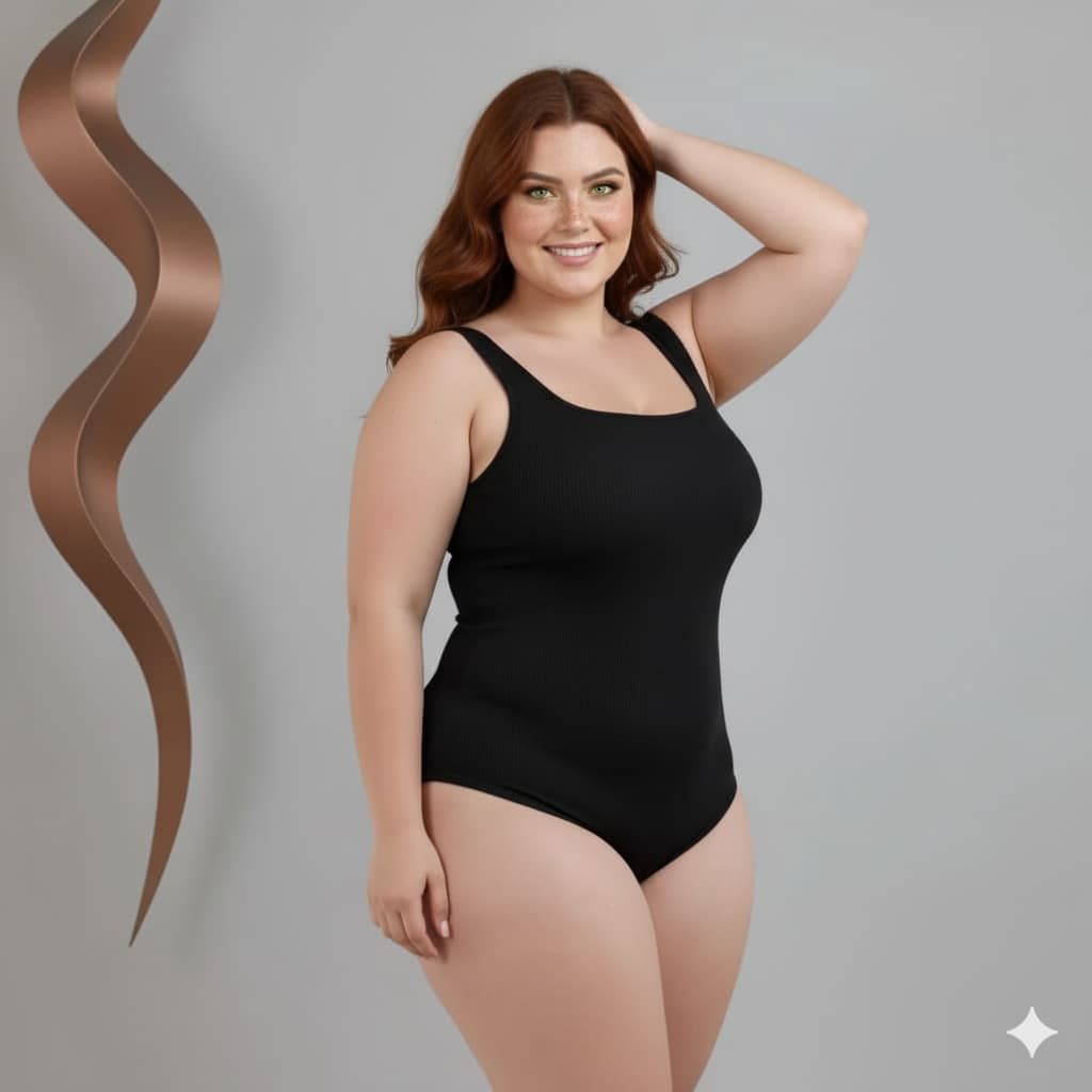 Body Plus Size Feminino Suplex Premium Caimento Perfeito Alta Qualidade Conforto Moda Festa Dia Dia