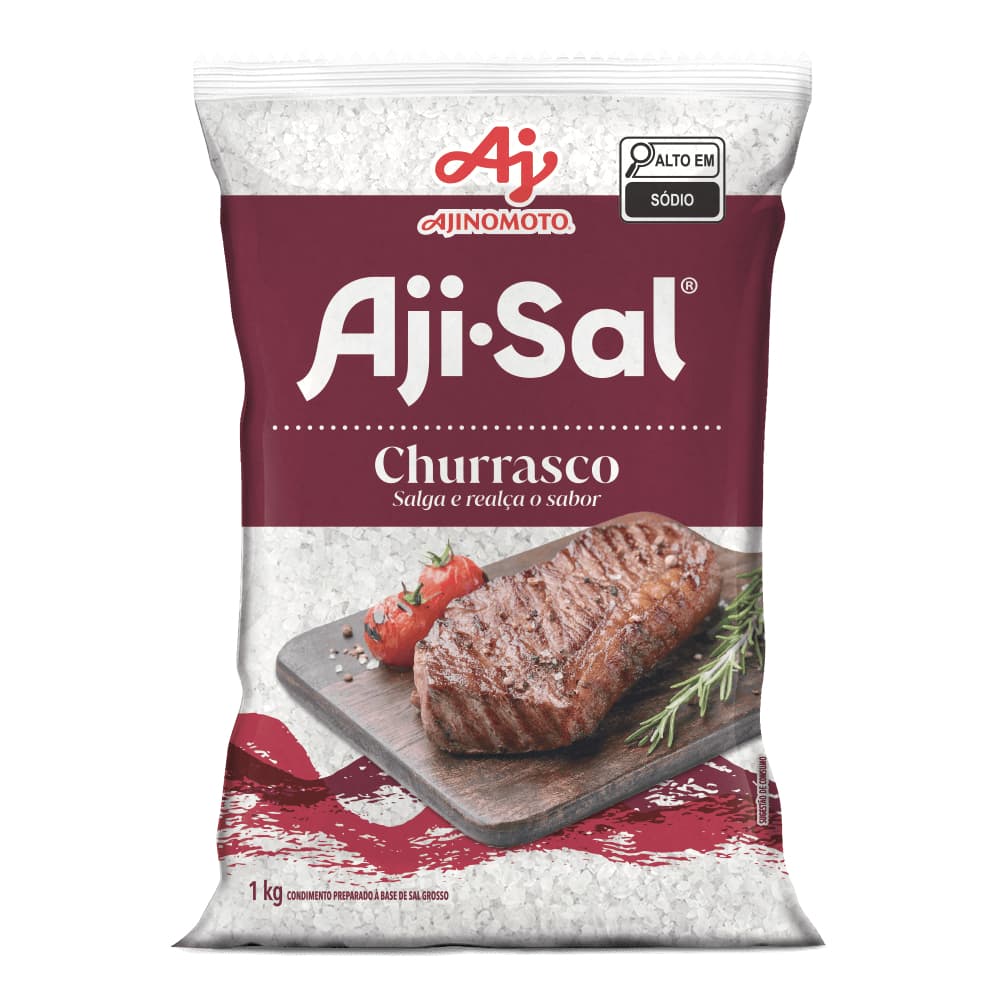 Aji-sal Sal Grosso Especial Para Churrasco Ajinomoto Pacote 1kg