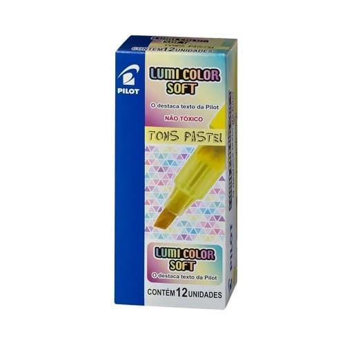 Caneta Marca Texto Lumi Color Soft C/12 Un Pastel Pilot