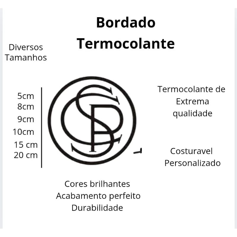 Brasão Corinthians 1919 Bordado Termocolante