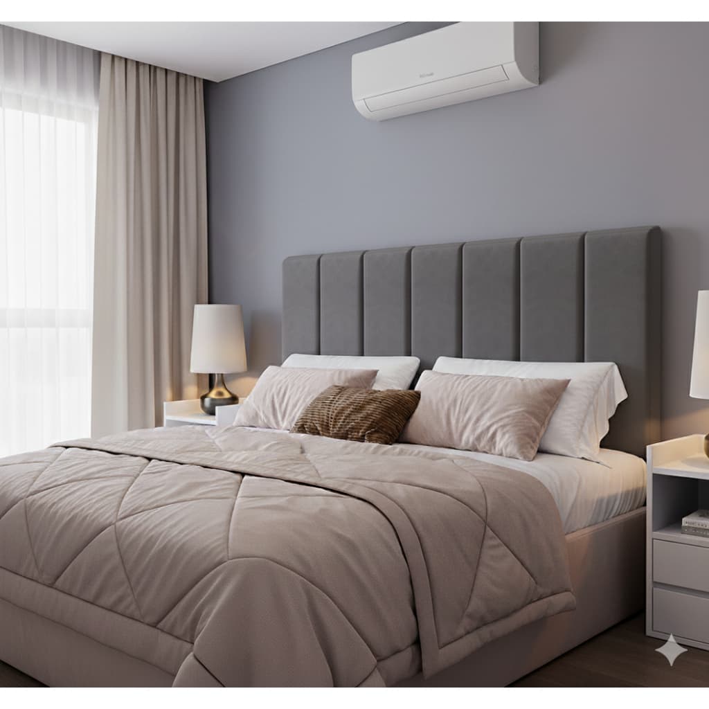 Cabeceira Cama Box Suede Macio Modular  Casal/Queen/King/Solteiro/Solteiro com Laterais Decoração