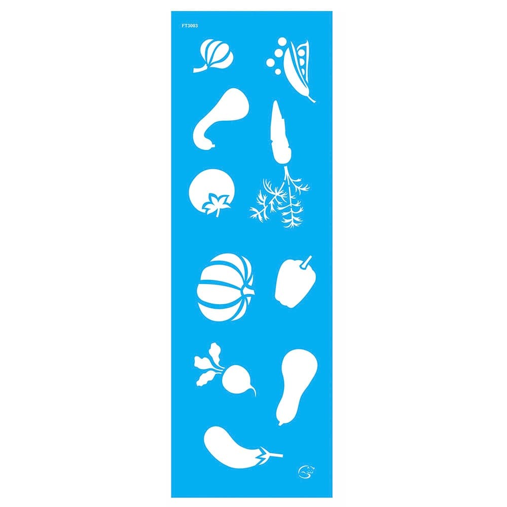 FT3003 - Barrado Legumes - 10x30 - Stencil Gatas Arteiras