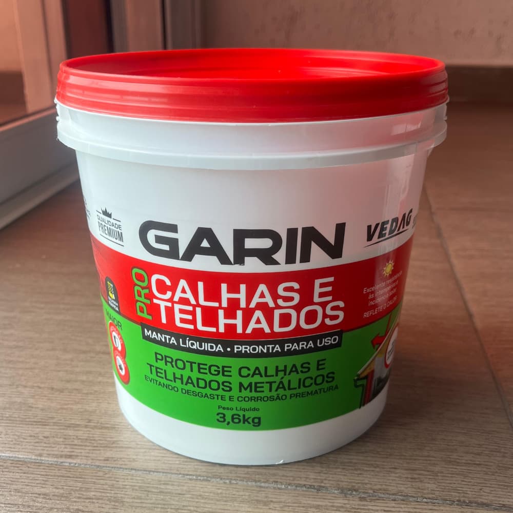 Calhas e Telhados Pro 3,6Kg Branco Calhas e telhados metálicosa Impermeabilizante Linha premium