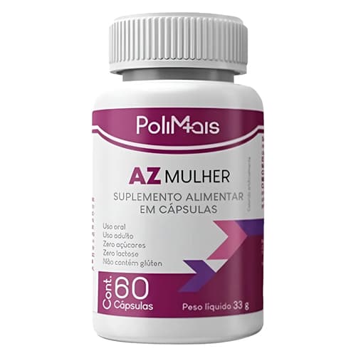 Vitamina A-Z Mulher Polimais 60 Cápsulas Sem Sabor