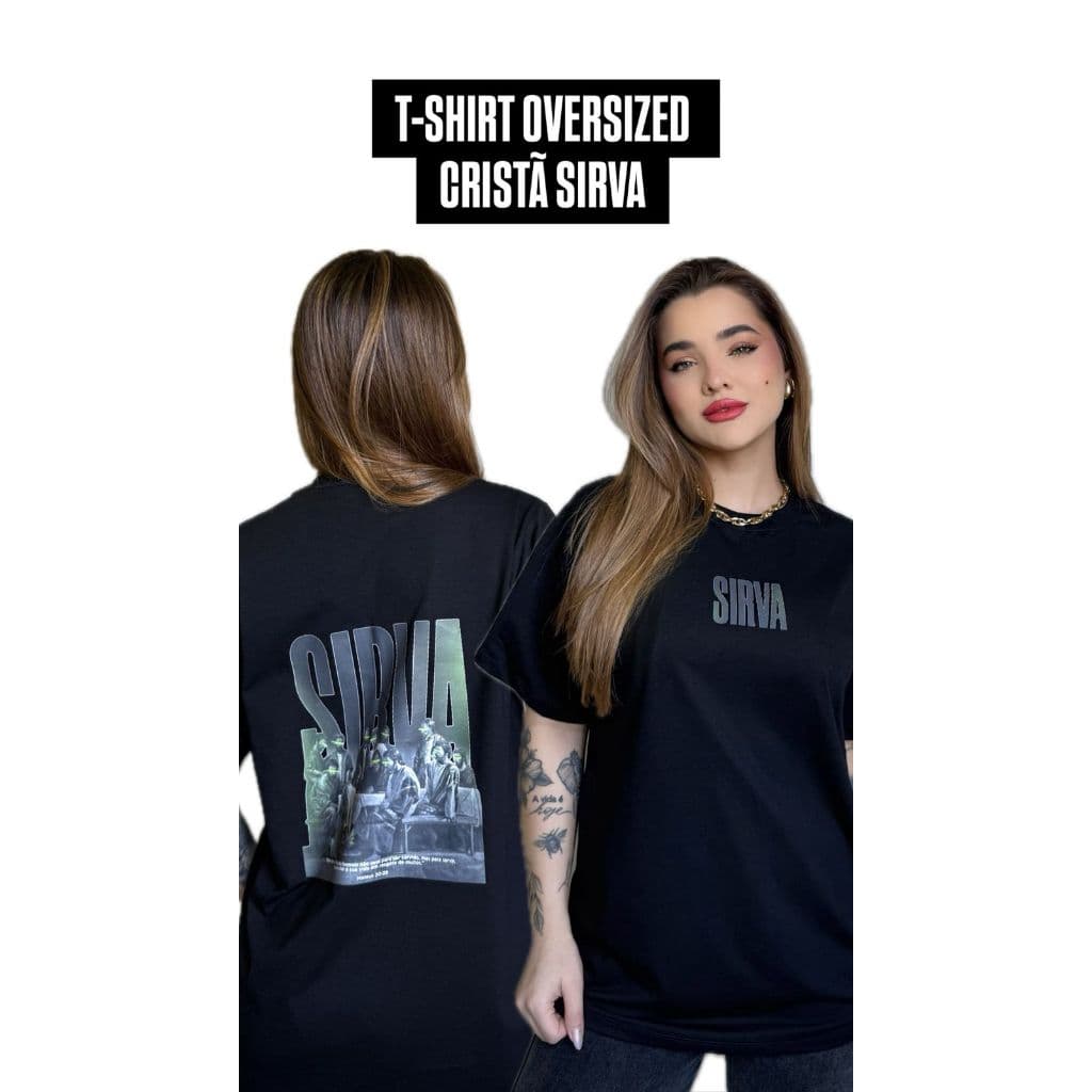 T-shirt Cristã Oversized Unissex SIRVA