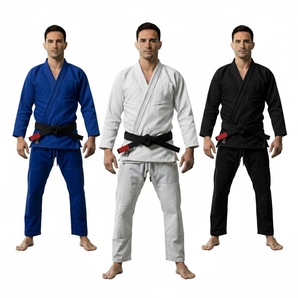 Kimono jiu jitsu casaco em tecido trançado calça em rip stop   **Não acompanha faixa.
