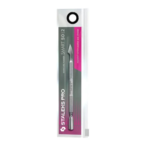 Espátula de Manicure Staleks Pro - PS-50-2 - Série Smart 50 - Empurrador Arredondado e Removedor