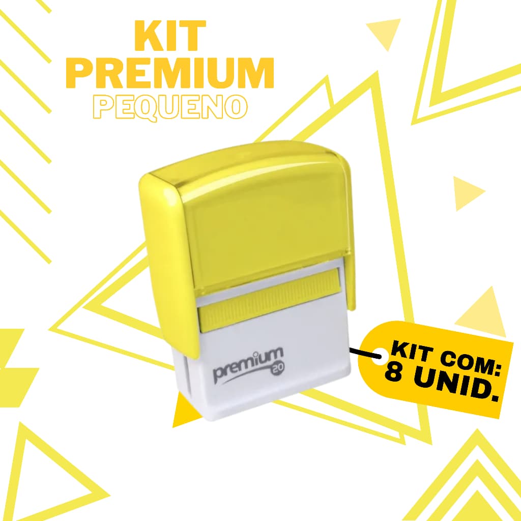 Kit 8 Carimbos Personalizados - Premium 10 |  ENVIAR OS DADOS NO CHAT