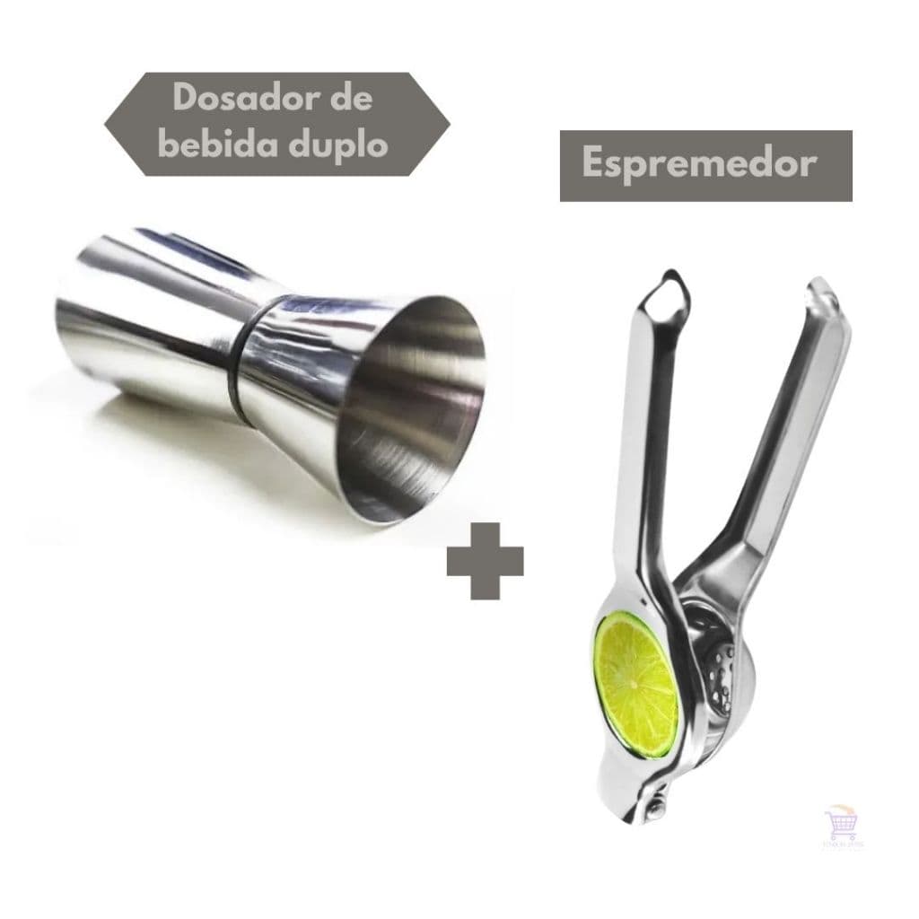 Kit Dosador 30/60 Ml E Espremedor De Limão