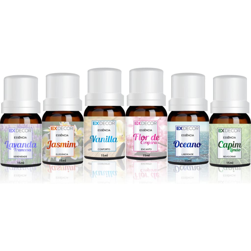 Essência Para Difusor e Aromatizador Elétrico a Base de Agua 100% Natural EX Decor