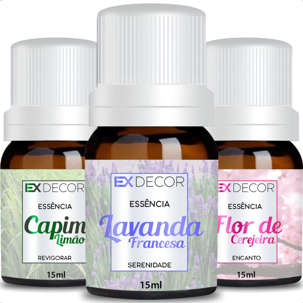 Essência Para Difusor e Aromatizador Elétrico a Base de Agua 100% Natural EX Decor