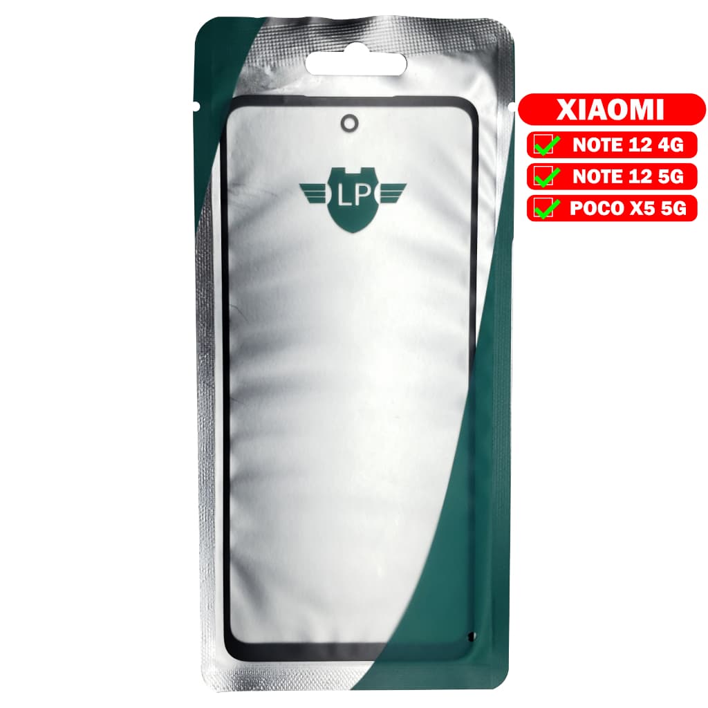 Vidro da Tela Redmi Note 12 4G / 5G / Poco X5 5G | Cola OCA