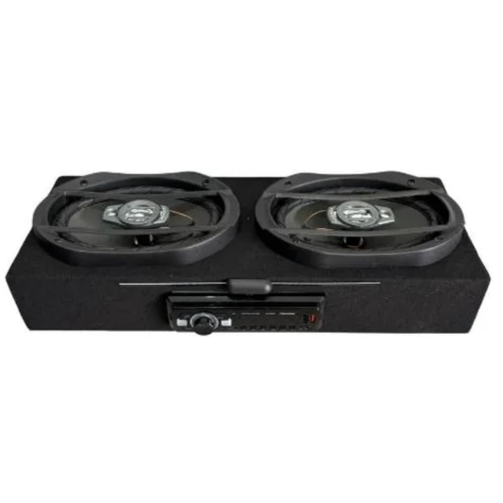 Caixa De Som Automotiva Para Carros Tratores e Caminhões 12V Montada