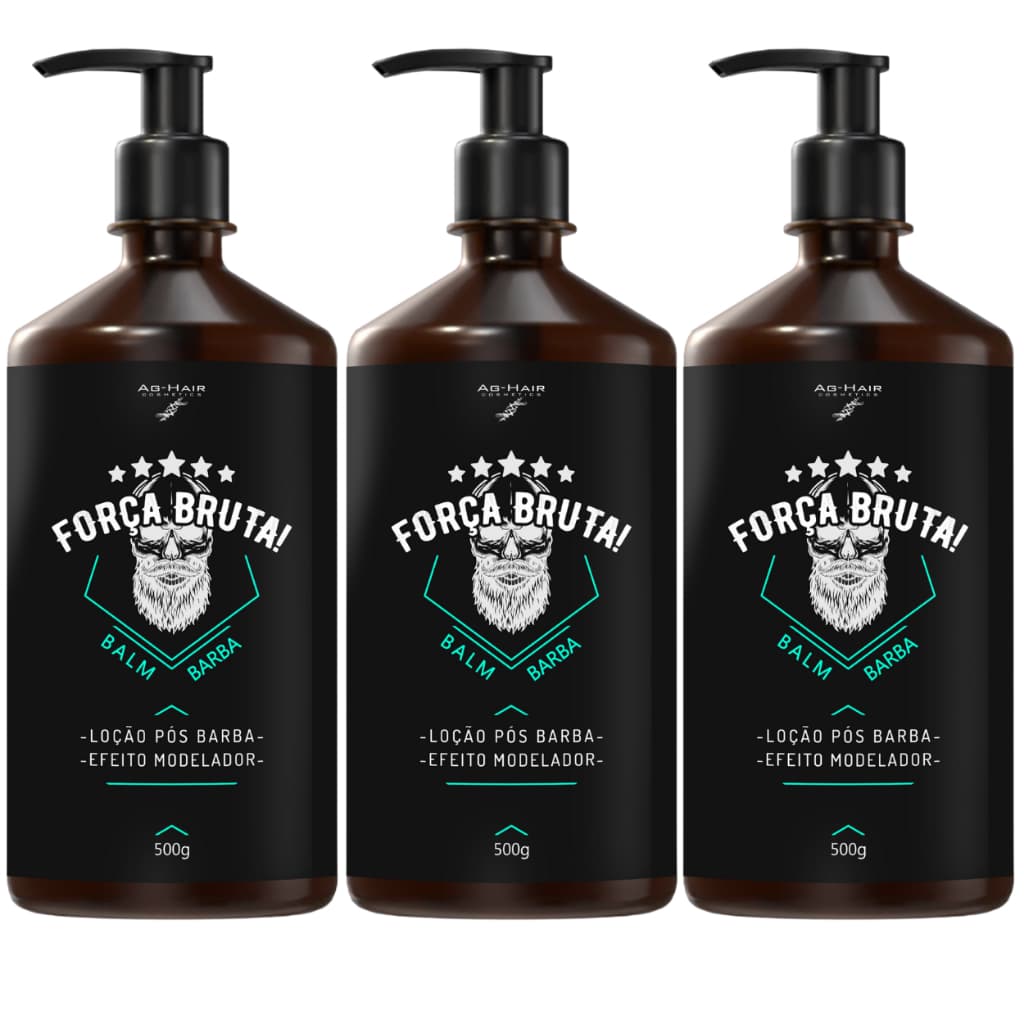 Balm Força Bruta Premium 500g - Cuide da Sua Barba com Conforto e Sofisticação