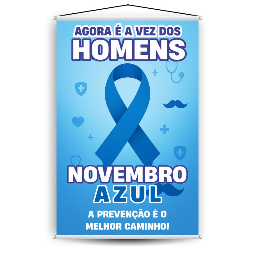 Banner Novembro Azul – Conscientização e Prevenção