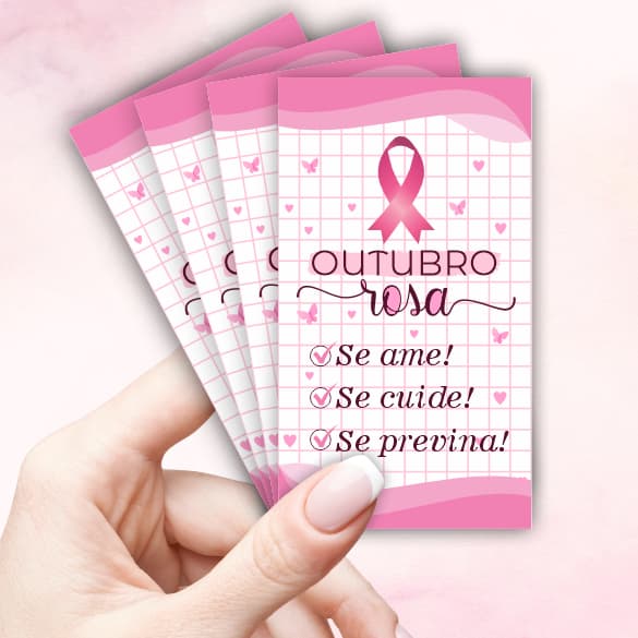 Cartões de Agradecimento Outubro Rosa – Conscientize com Amor e Estilo