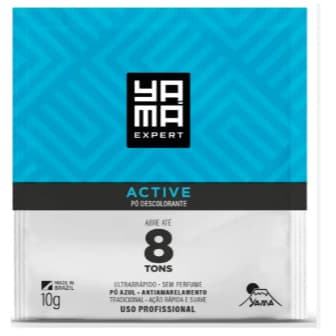 Pó Descolorante Yamá Active Tradicional 10g 8 Tons Ultrarrápido