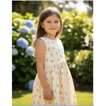 Vestido Infantil Flamingo Com Laço E Faixa De Cabelo 3 Anos Roupa de bebe