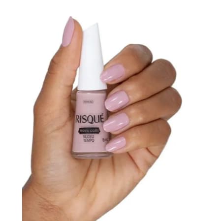 Esmalte cremoso nude rosado risqué NUDEU TEMPO 8ml