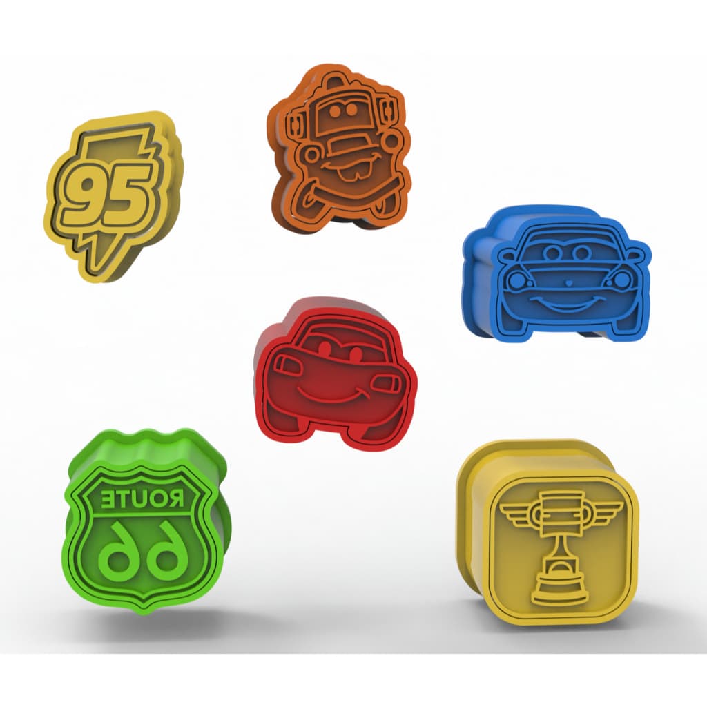 Modelador e Ejetor Para Modelar Doces, Massas e Brigadeiros - Coleção Carros