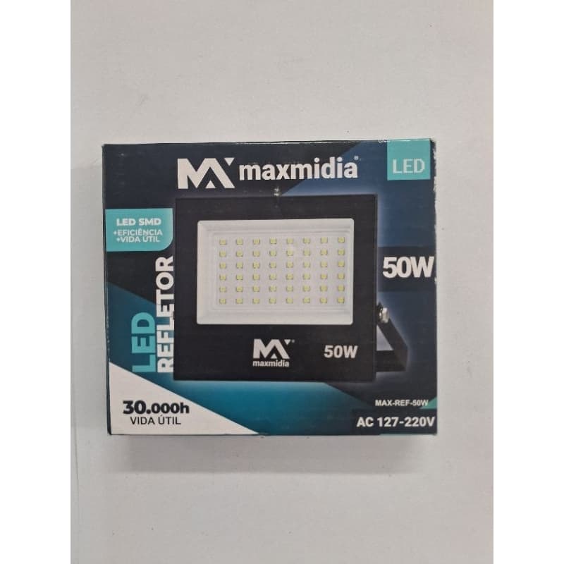 Refletor Led 50w Maxmidia