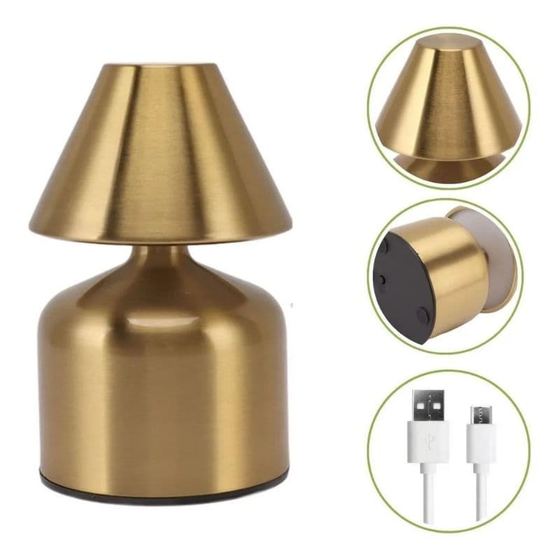 Mini Luminária de Mesa com USB - Sortida