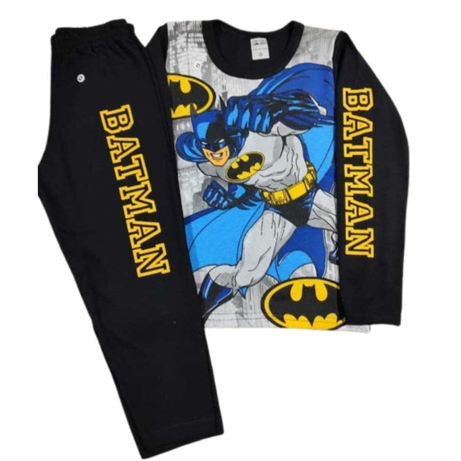 Conjunto infantil pijama Juvenil super herois Kit Blusa e calça FULL ENTREGA