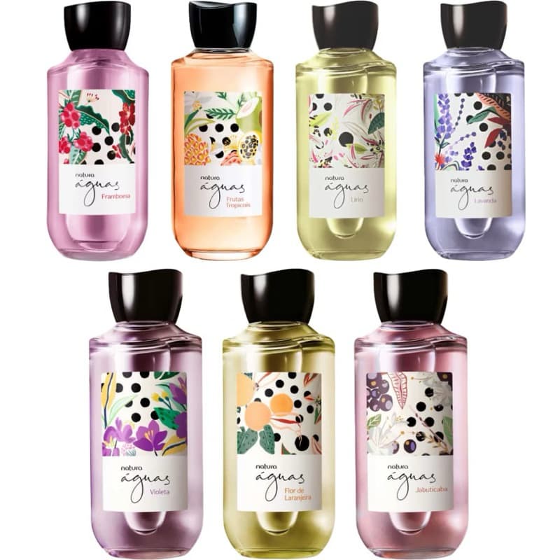 NATURA AGUAS COLONIA 170ML (ORIGINAIS E LACRADO) - LAVANDA, FLOR DE LARANJEIRA, CARAMBOLA, VIOLETA, LIRIO...