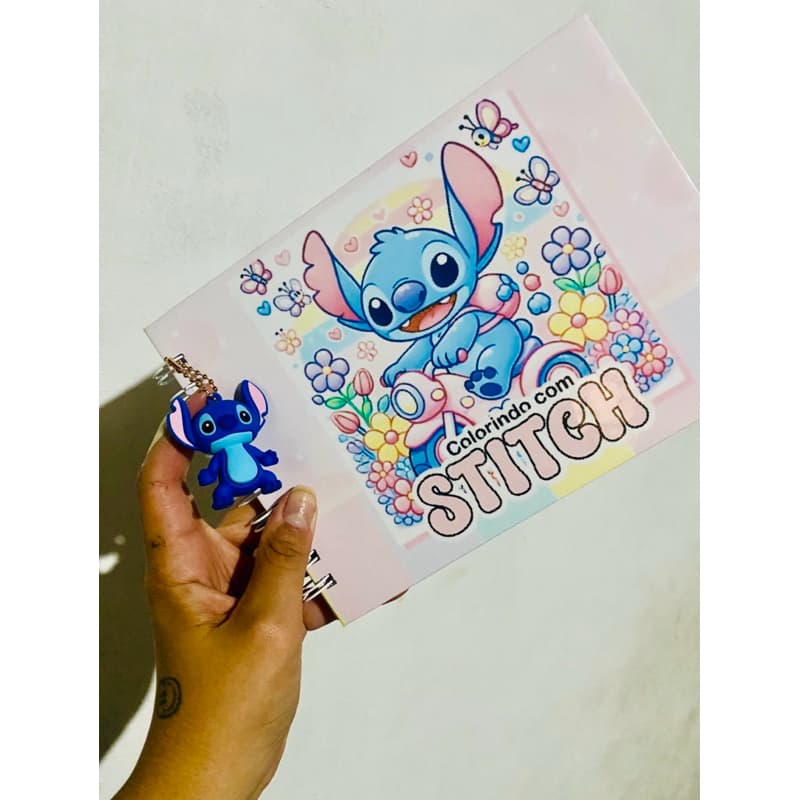 CADERNO COLORINDO COM STITCH - CADERNO PARA COLORIR - EDIÇÃO LIMITADA