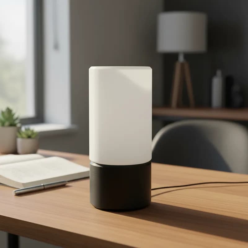 Luminária Vitta Abajur de Cabeceira Quarto Mesa Escritório Decoração Minimalista LED Retrô
