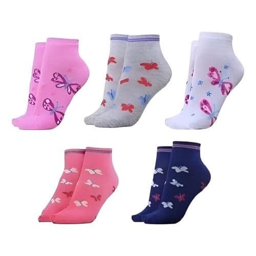 Kit 3,6,9 12 Pares Meias Feminino Estampado Adulto 34-40 Cor Sortida Macia Confortável
