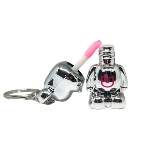 LIP OIL METALIC BEAR COM CHAVEIRO MIA MAKE