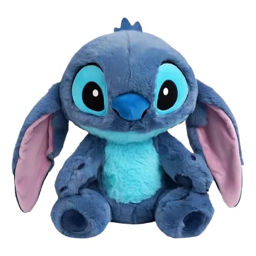 Pelúcia Urso Stitch Peludinho Premium 25 Cm Encantadora Azul-escuro