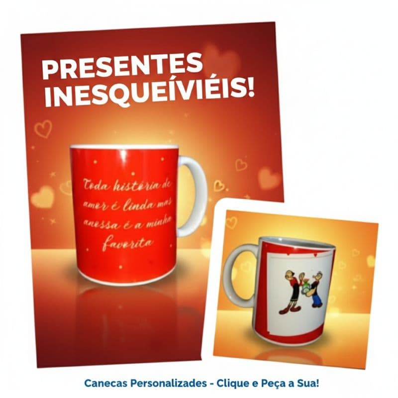 Caneca  Popeye Com Barquinho