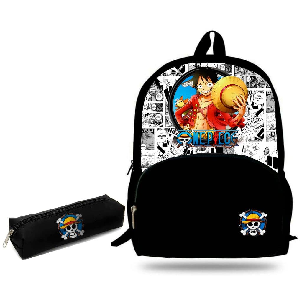 Mochila Estojo One Piece  anime manga    escolar do estudante SUB