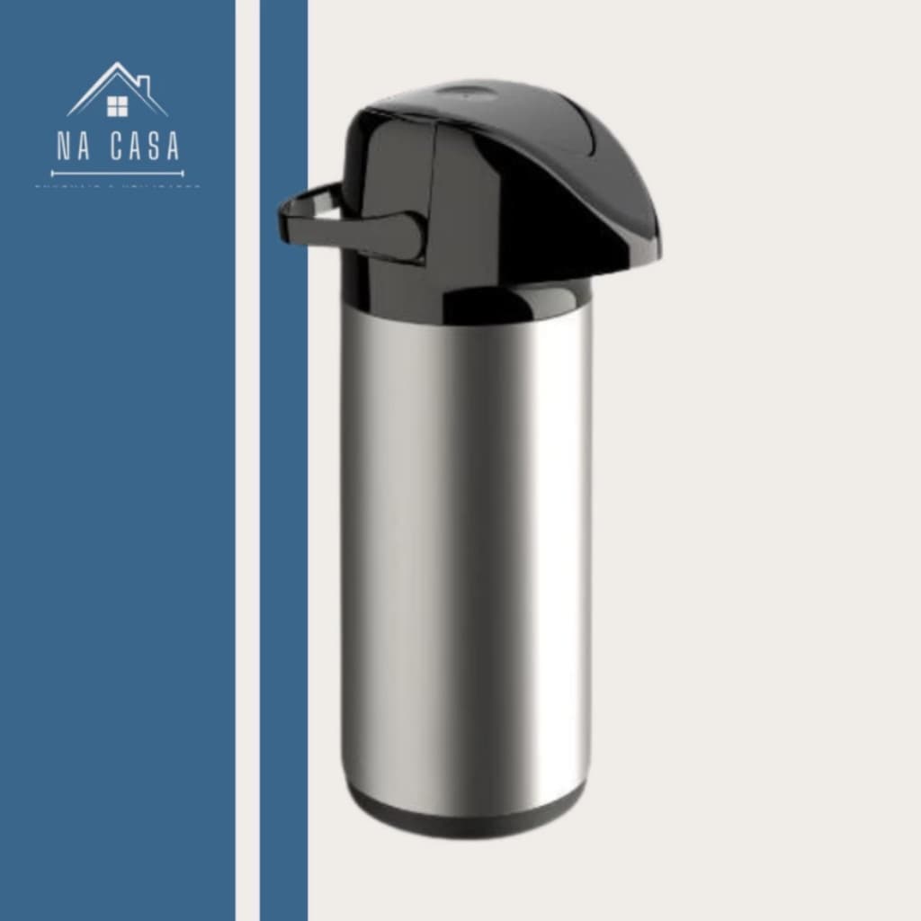 Garrafa Térmica 1 Litro - 600 ML  em Inox Bebidas Quentes e Geladas Verona Original