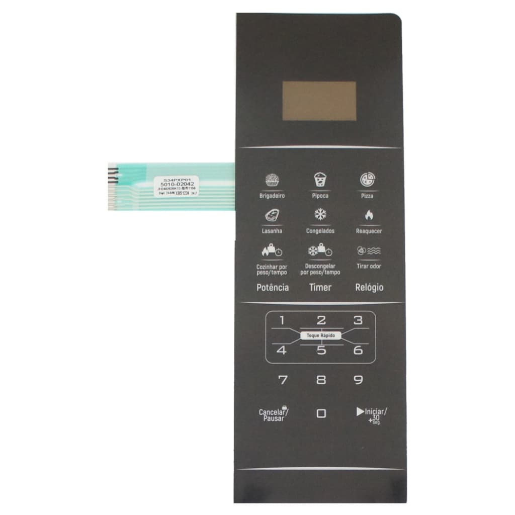 Membrana Compativel Microondas 5010-02042 Preta 27,5 X 9,3cm
