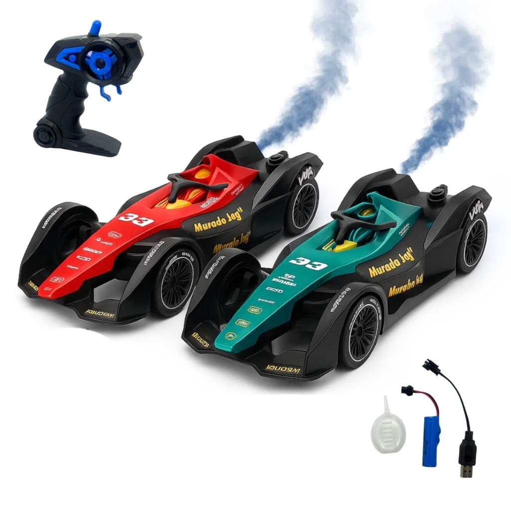 Carro Recarregável 1:18 Rapido Veloz Solta Fumaça Controle Drift Carrinho Controle Remoto