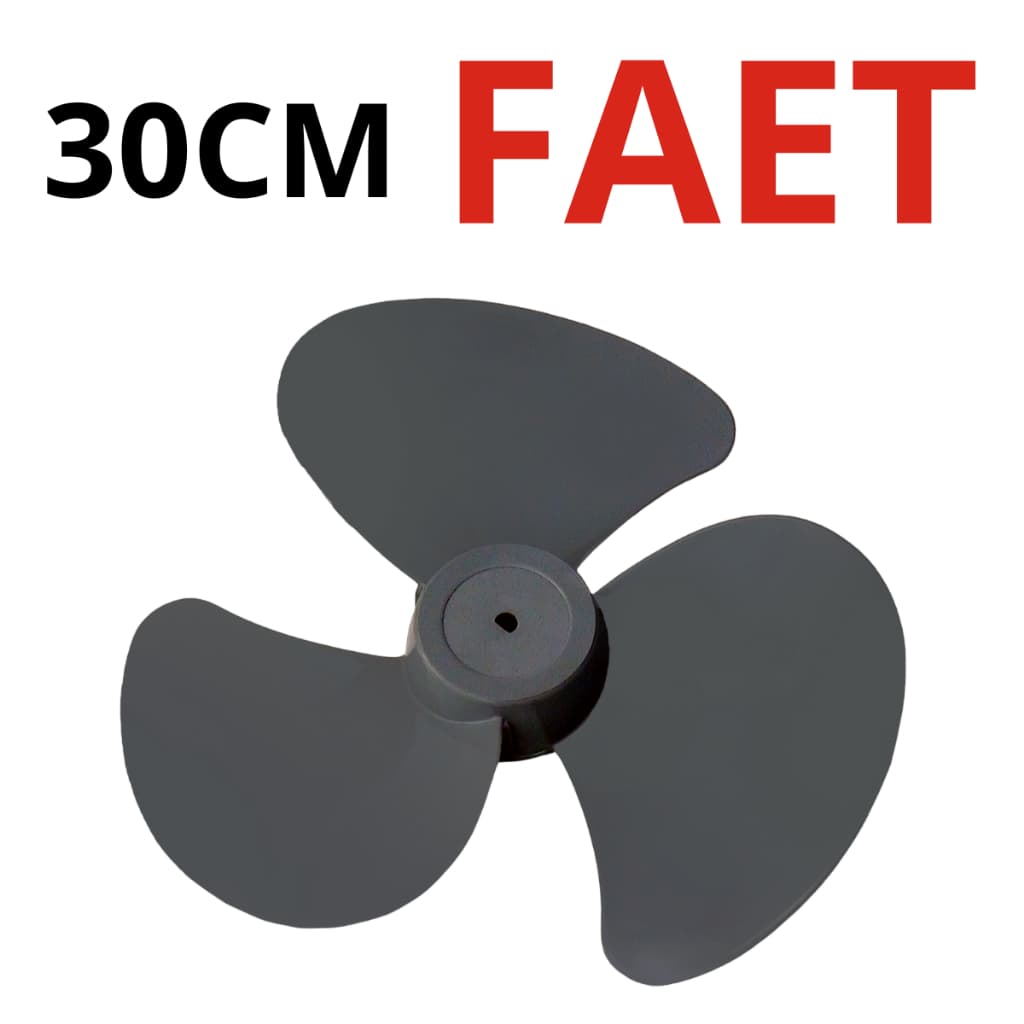 Hélice 30cm Ventilador Faet Ultra 3 Pas Eixo Meia Lua