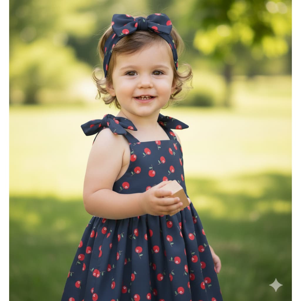 Vestido Infantil Menina Estampado Verão Alça Regulavel