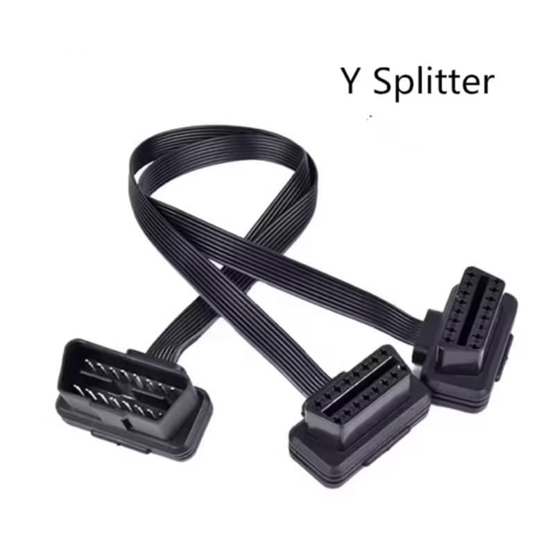 30cm adaptador cabo scanner automotivo  obdii extensão  obd2 16pin macho para fêmea conexão plana + fino como macarrão