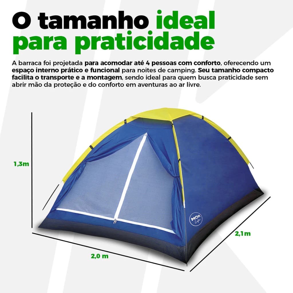 Barraca Camping Iglu 4 Pessoas Barraca Acampamento Barraca Camping Praia MENOR PREÇO E ENVIO RÁPIDO