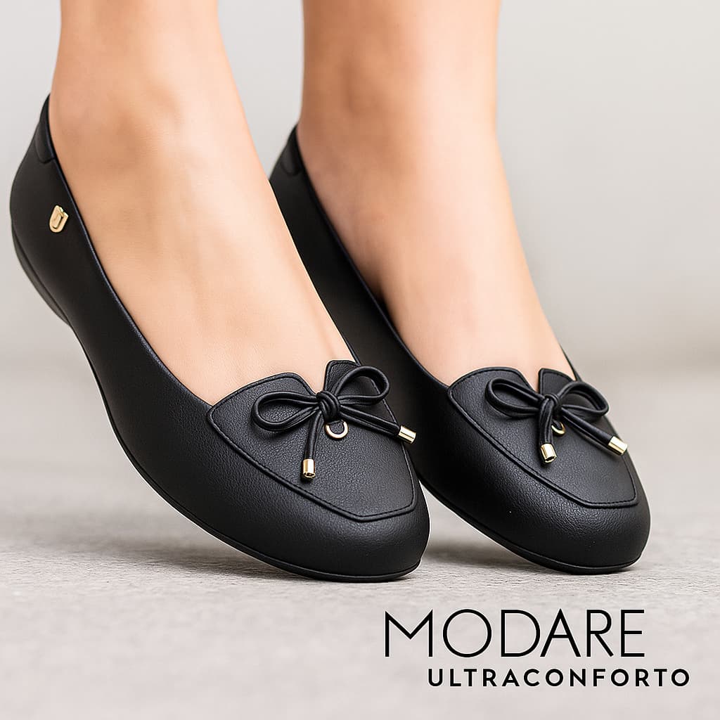 Sapatilha Ortopédica Massageadora  Feminina Modare, mocassim ortopedico feminino, Sapatilha Mocassim Feminino Modare